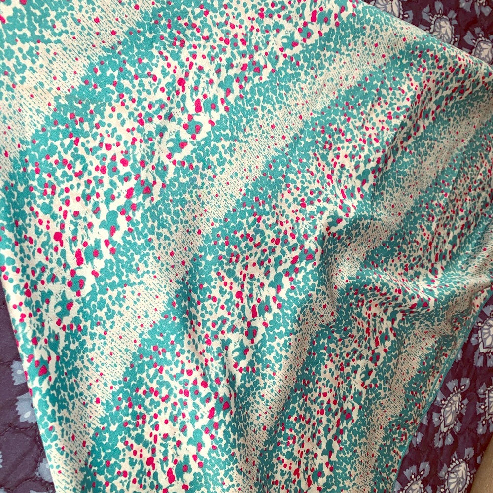 Turquoise & pink Whippin Wild Rag